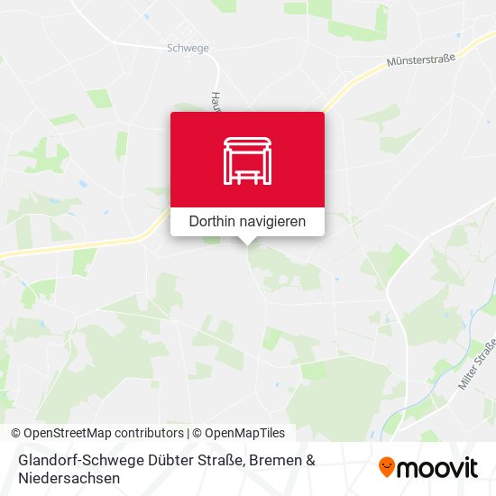 Glandorf-Schwege Dübter Straße Karte