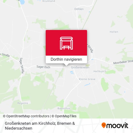 Großenkneten am Kirchholz Karte