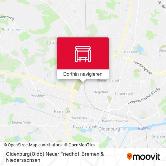 Oldenburg(Oldb) Neuer Friedhof Karte