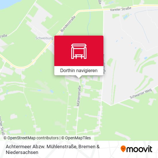 Achtermeer Abzw. Mühlenstraße Karte