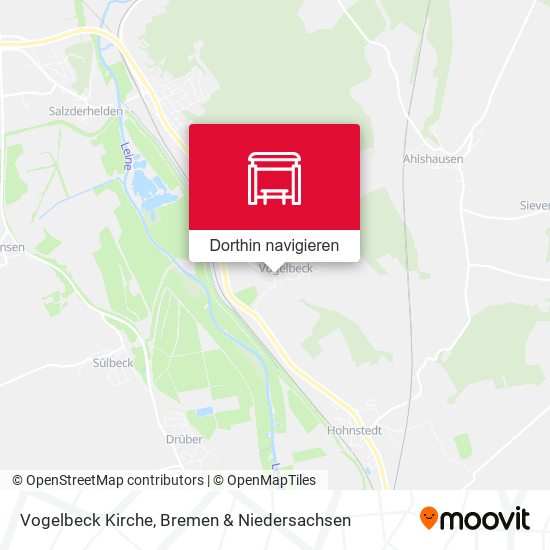 Vogelbeck Kirche Karte