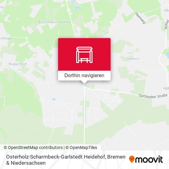 Osterholz-Scharmbeck-Garlstedt Heidehof Karte