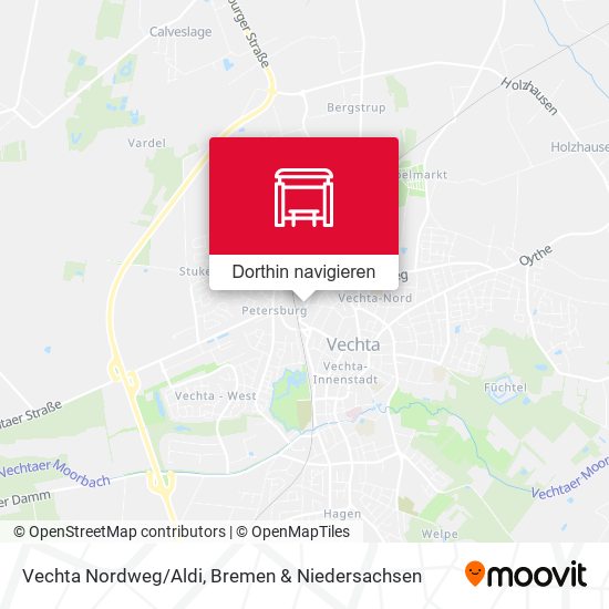 Vechta Nordweg/Aldi Karte