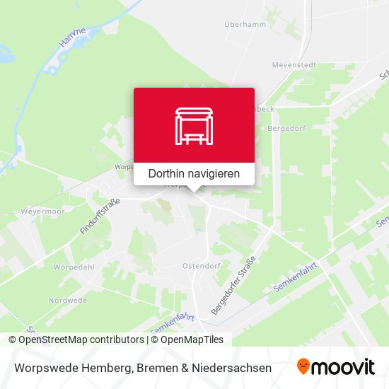 Worpswede Hemberg Karte