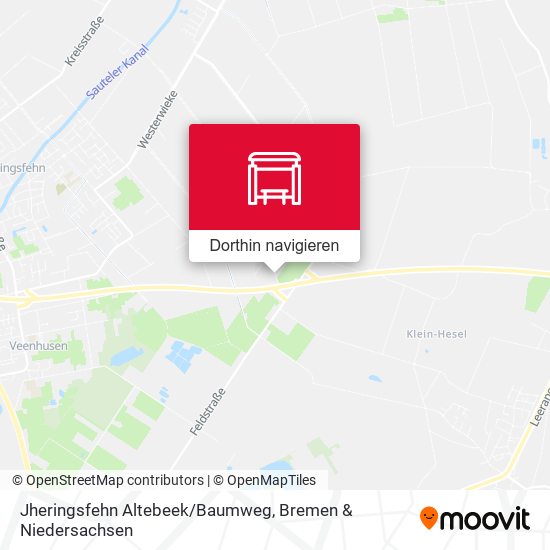 Jheringsfehn Altebeek/Baumweg Karte