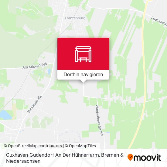 Cuxhaven-Gudendorf An Der Hühnerfarm Karte