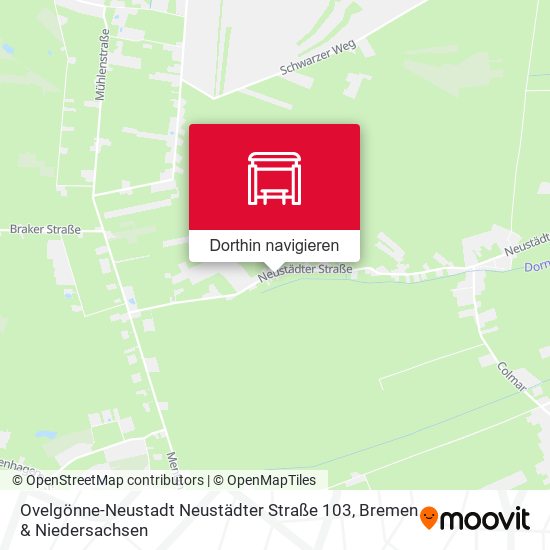 Ovelgönne-Neustadt Neustädter Straße 103 Karte