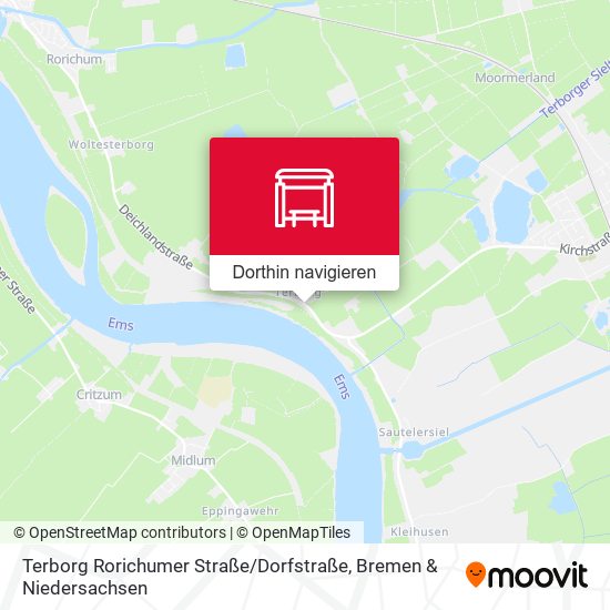 Terborg Rorichumer Straße / Dorfstraße Karte