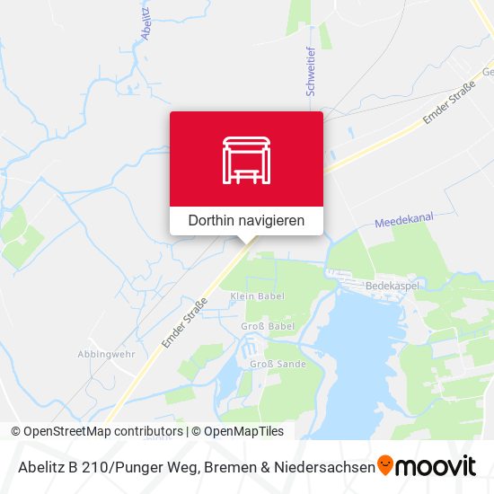 Abelitz B 210/Punger Weg Karte