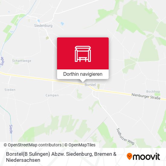 Borstel(B Sulingen) Abzw. Siedenburg Karte