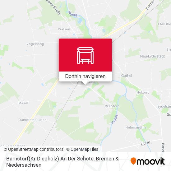 Barnstorf(Kr Diepholz) An Der Schöte Karte