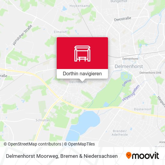 Delmenhorst Moorweg Karte