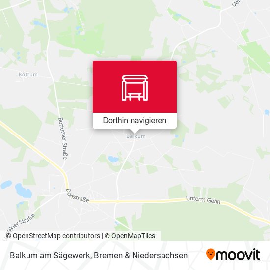 Balkum am Sägewerk Karte