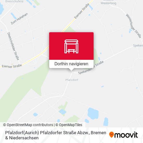 Pfalzdorf(Aurich) Pfalzdorfer Straße Abzw. Karte