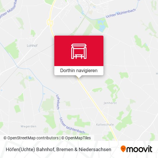Höfen(Uchte) Bahnhof Karte