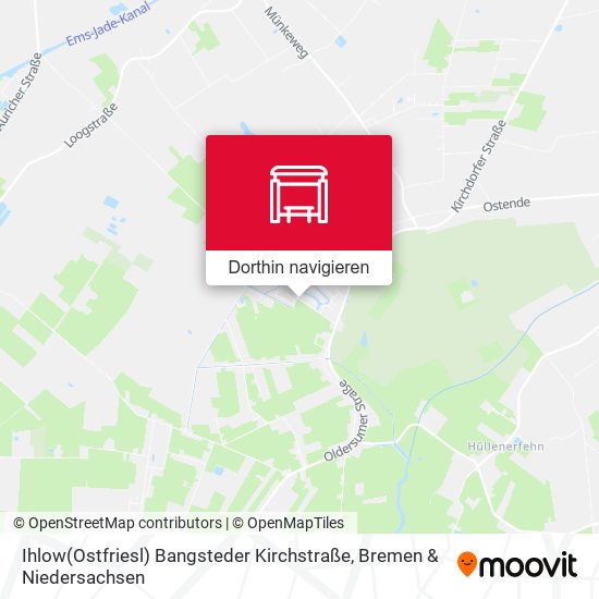 Ihlow(Ostfriesl) Bangsteder Kirchstraße Karte