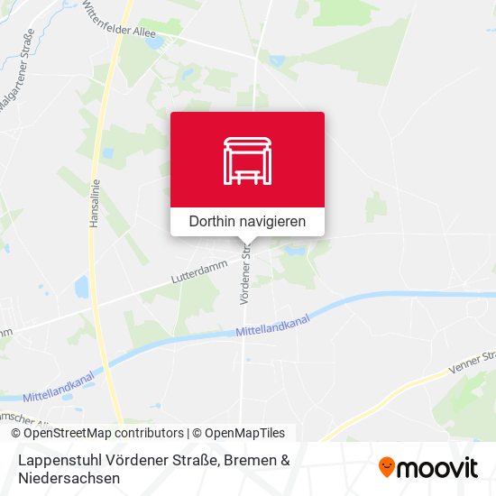 Lappenstuhl Vördener Straße Karte