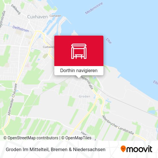 Groden Im Mittelteil Karte