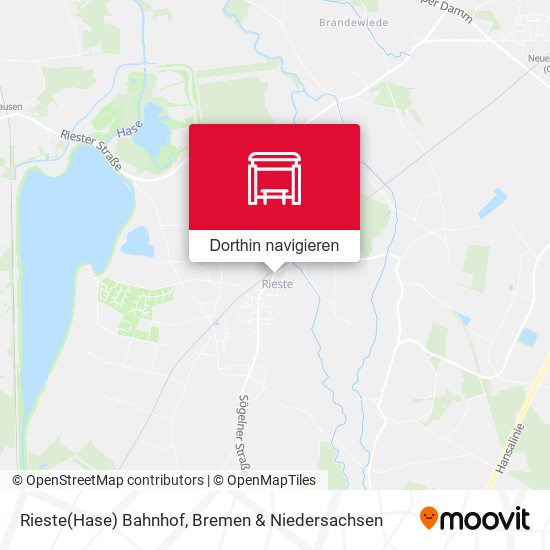 Rieste(Hase) Bahnhof Karte