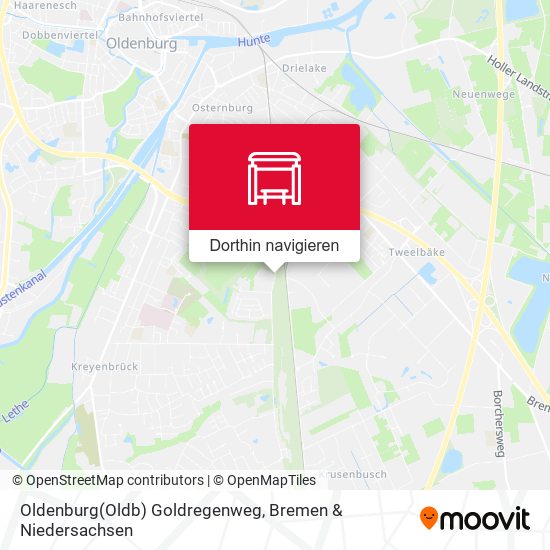 Oldenburg(Oldb) Goldregenweg Karte