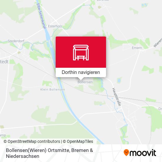 Bollensen(Wieren) Ortsmitte Karte