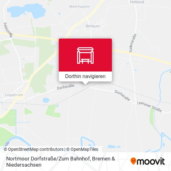 Nortmoor Dorfstraße / Zum Bahnhof Karte