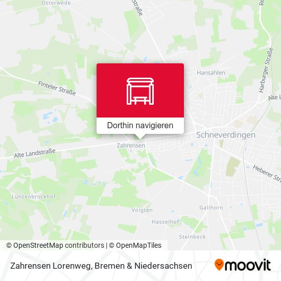 Zahrensen Lorenweg Karte