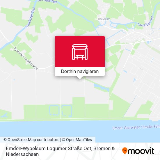 Emden-Wybelsum Logumer Straße Ost Karte