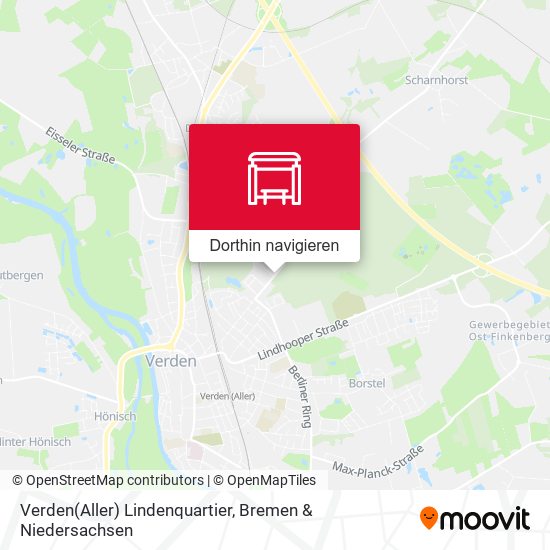 Verden(Aller) Lindenquartier Karte