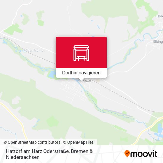 Hattorf am Harz Oderstraße Karte