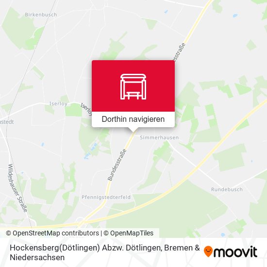 Hockensberg(Dötlingen) Abzw. Dötlingen Karte