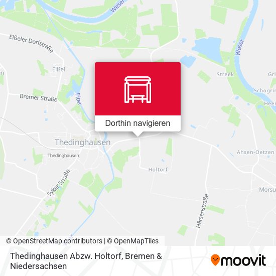 Thedinghausen Abzw. Holtorf Karte