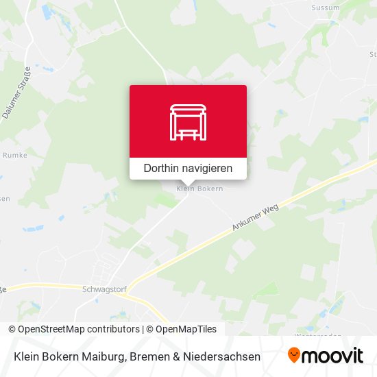 Klein Bokern Maiburg Karte
