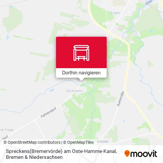 Spreckens(Bremervörde) am Oste-Hamme-Kanal Karte