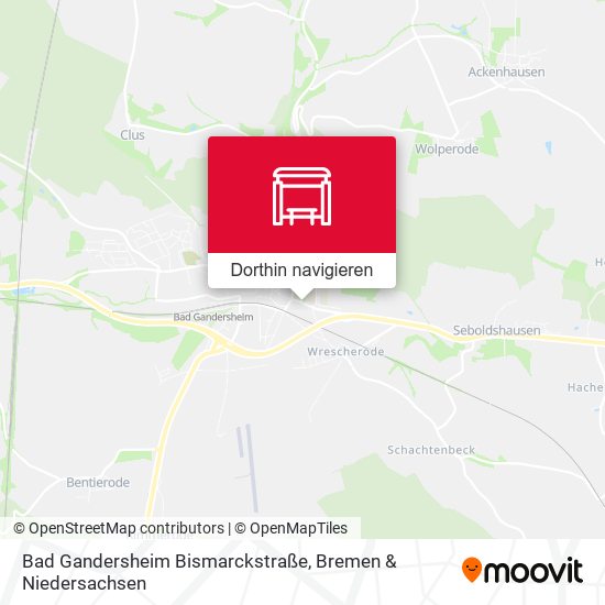 Bad Gandersheim Bismarckstraße Karte
