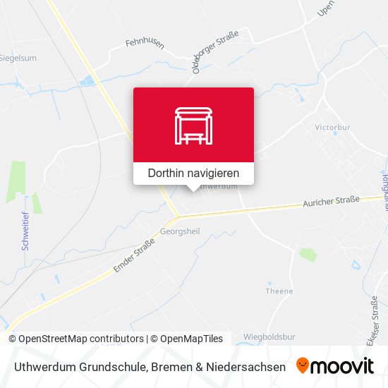 Uthwerdum Grundschule Karte