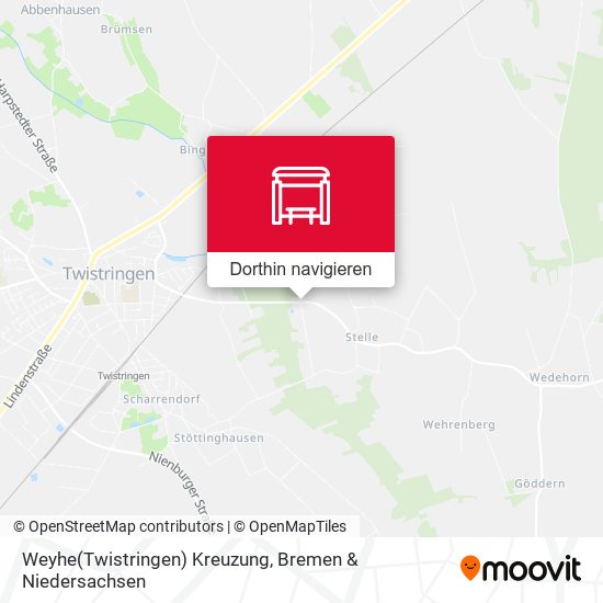 Weyhe(Twistringen) Kreuzung Karte