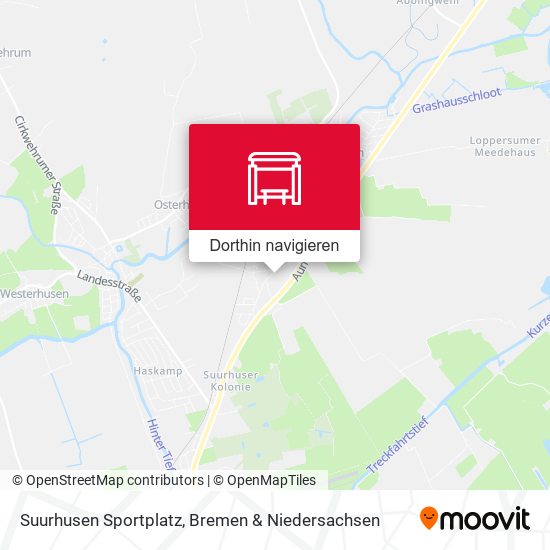 Suurhusen Sportplatz Karte