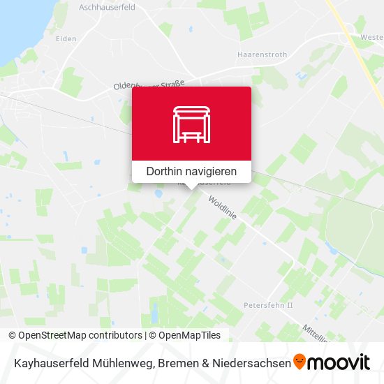 Kayhauserfeld Mühlenweg Karte