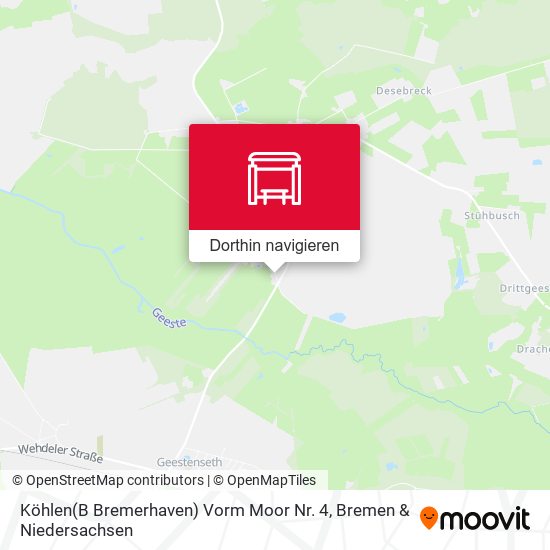 Köhlen(B Bremerhaven) Vorm Moor Nr. 4 Karte