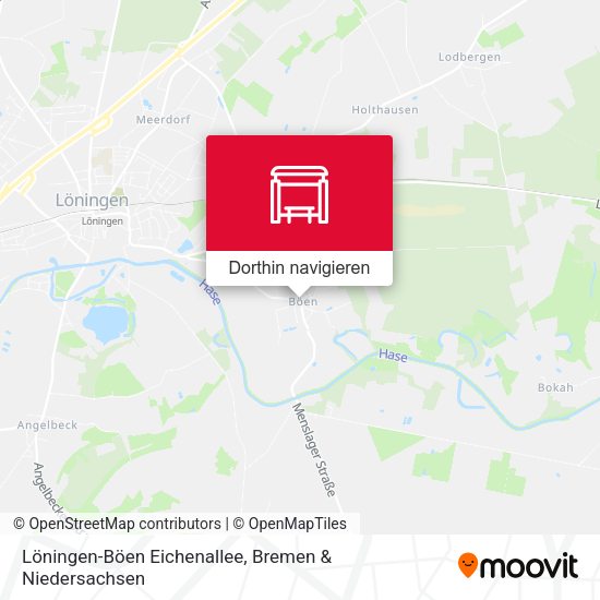 Löningen-Böen Eichenallee Karte