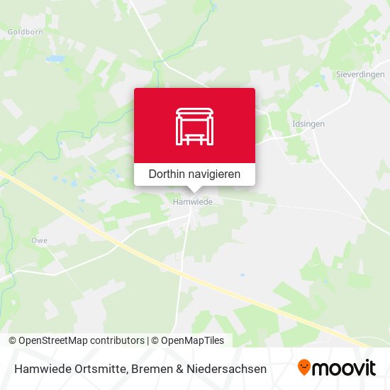 Hamwiede Ortsmitte Karte