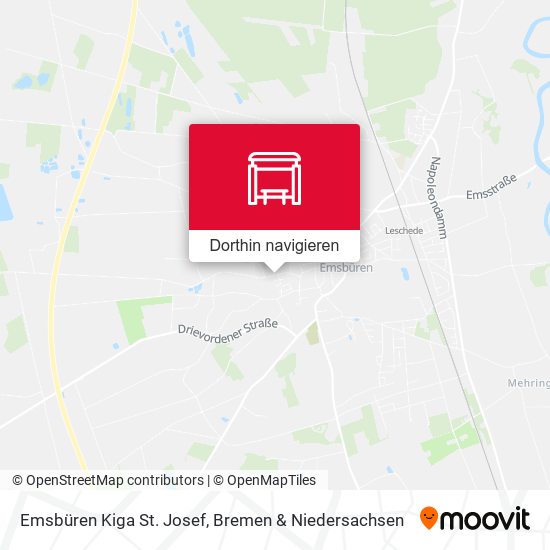 Emsbüren Kiga St. Josef Karte