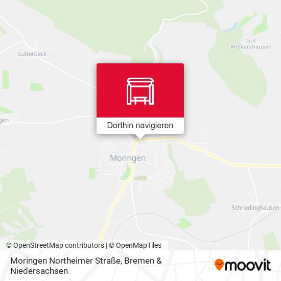 Moringen Northeimer Straße Karte