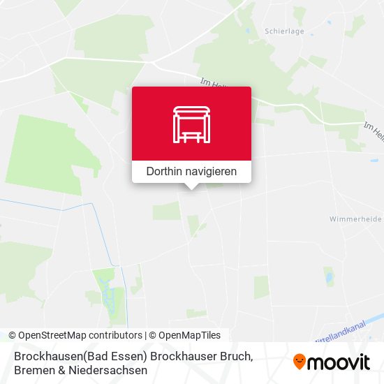 Brockhausen(Bad Essen) Brockhauser Bruch Karte