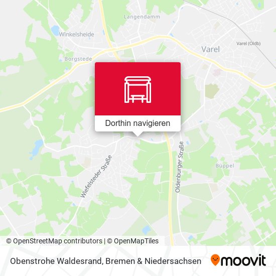 Obenstrohe Waldesrand Karte