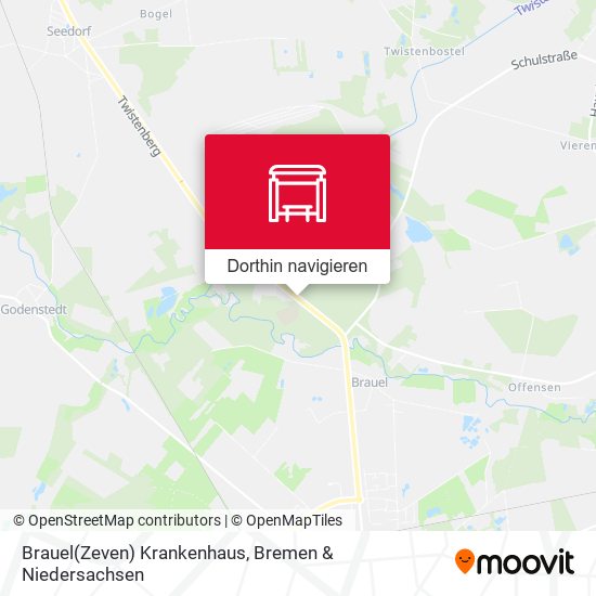 Brauel(Zeven) Krankenhaus Karte