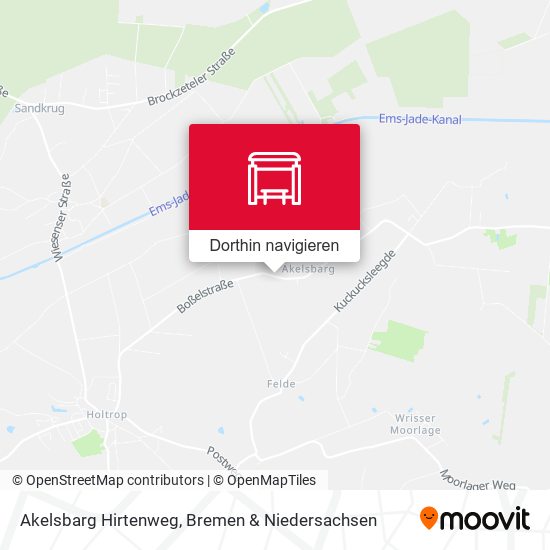 Akelsbarg Hirtenweg Karte