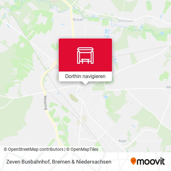 Zeven Busbahnhof Karte