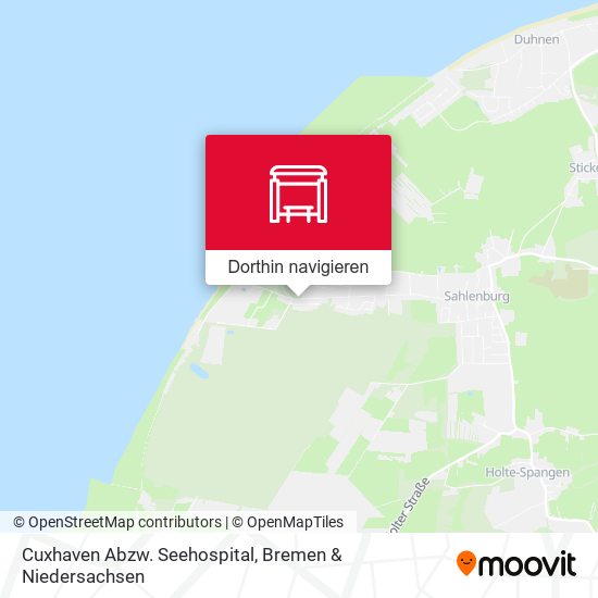 Cuxhaven Abzw. Seehospital Karte
